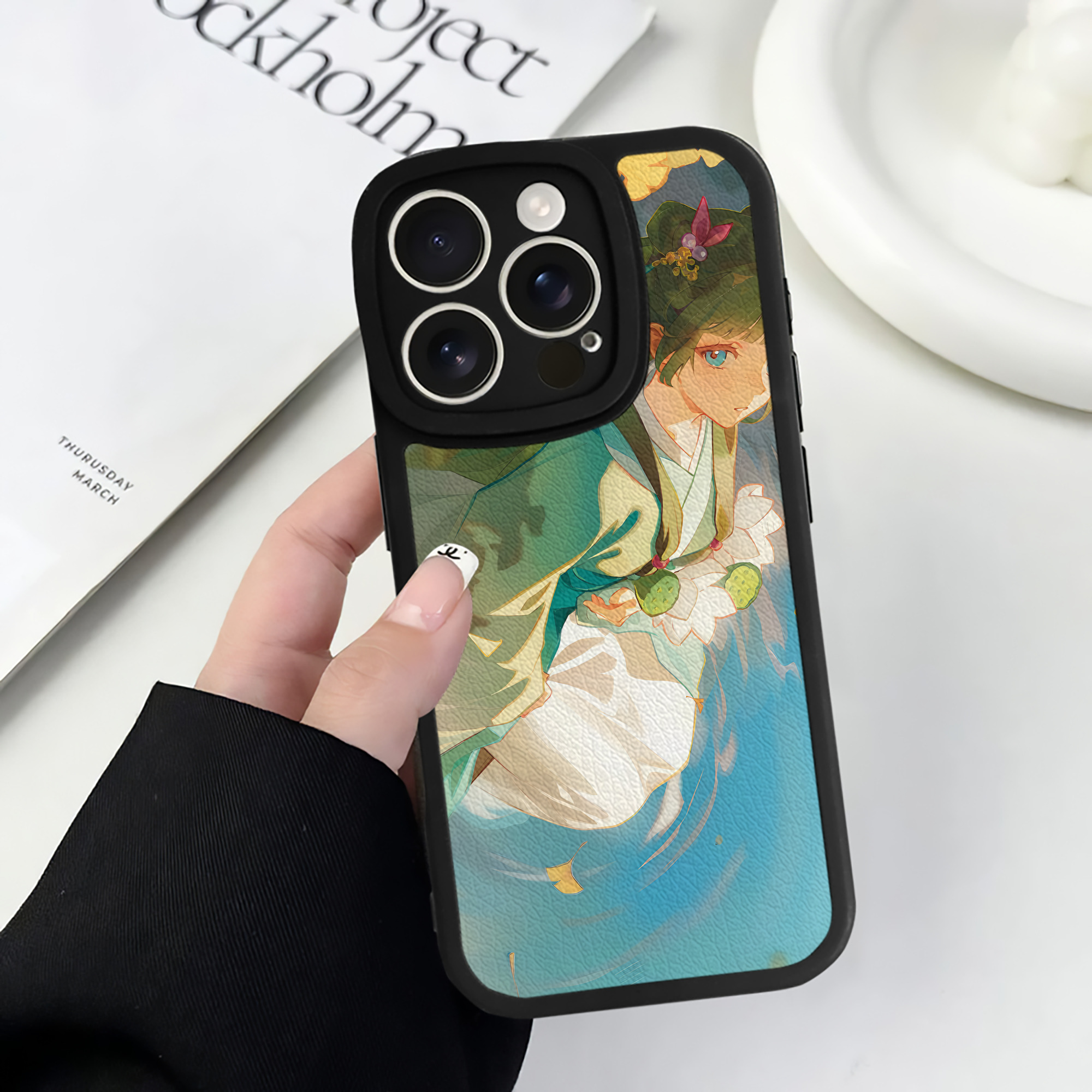 薬屋のひとりごと The Apothecary Diaries 【iPhone 16シリーズ対応】シリコンスマホケース（レザー調） 材質：シリコン